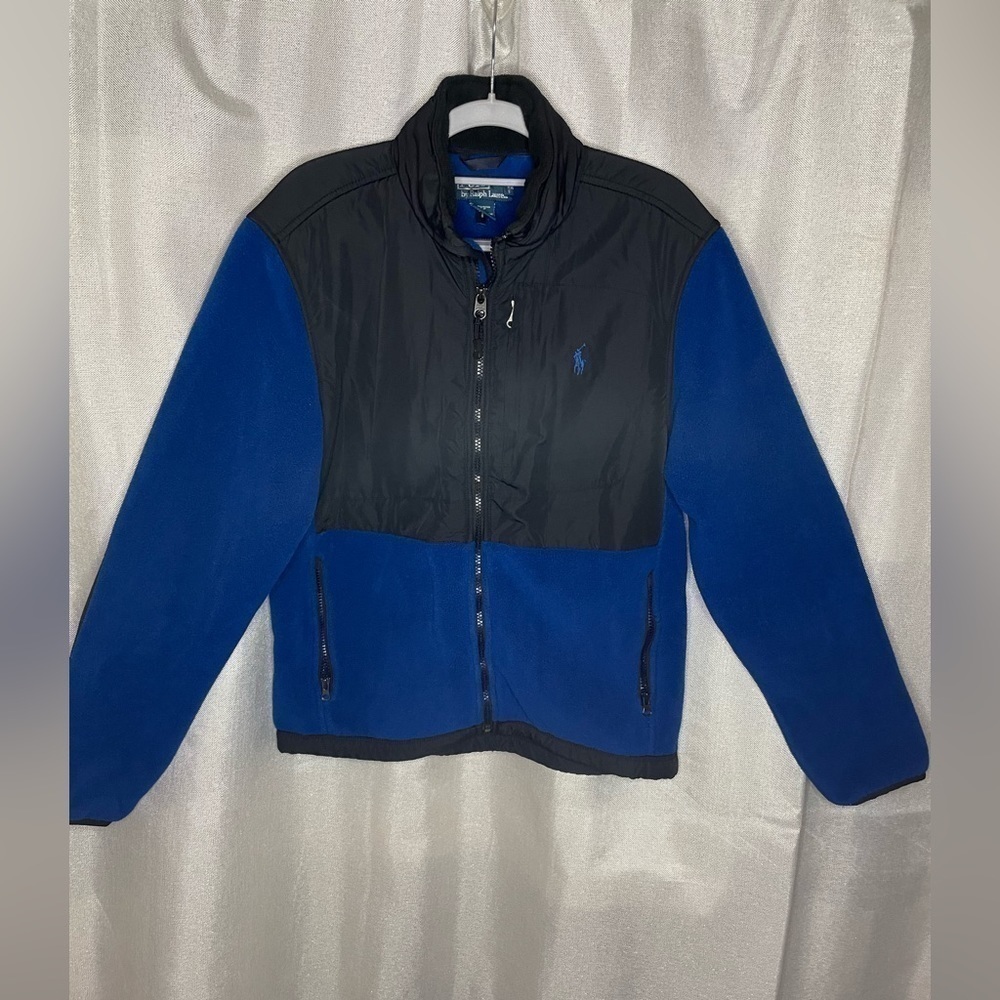 Polo Ralph Lauren Mens Polartec Denali Fleece Hooded Jacket Blue/Black Size S.   - Picture 8 of 10